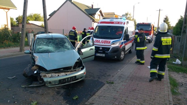 Wypadek w Wolborzu na ulicy Warszawskiej