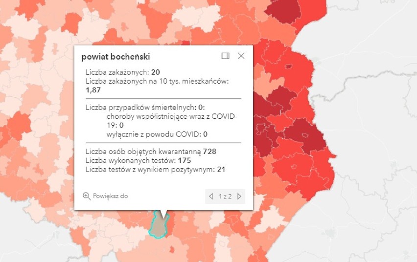 Region tarnowski. Czwarta fala pandemii koronawirusa w regionie tarnowskim. Coraz więcej pacjentów z COVID-19 w szpitalu na Powiślu