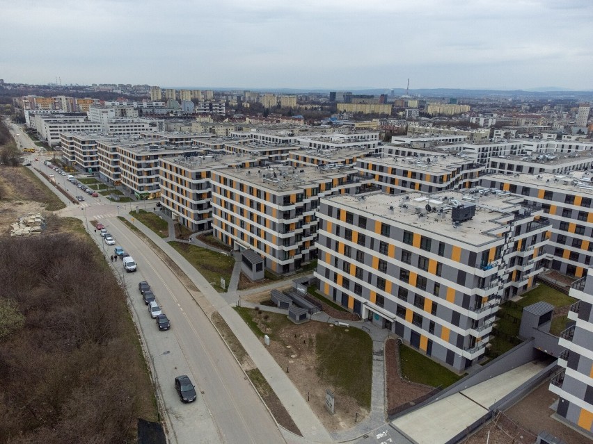 Kraków, osiedle Ozon rozbudowywane przy ul. Banacha