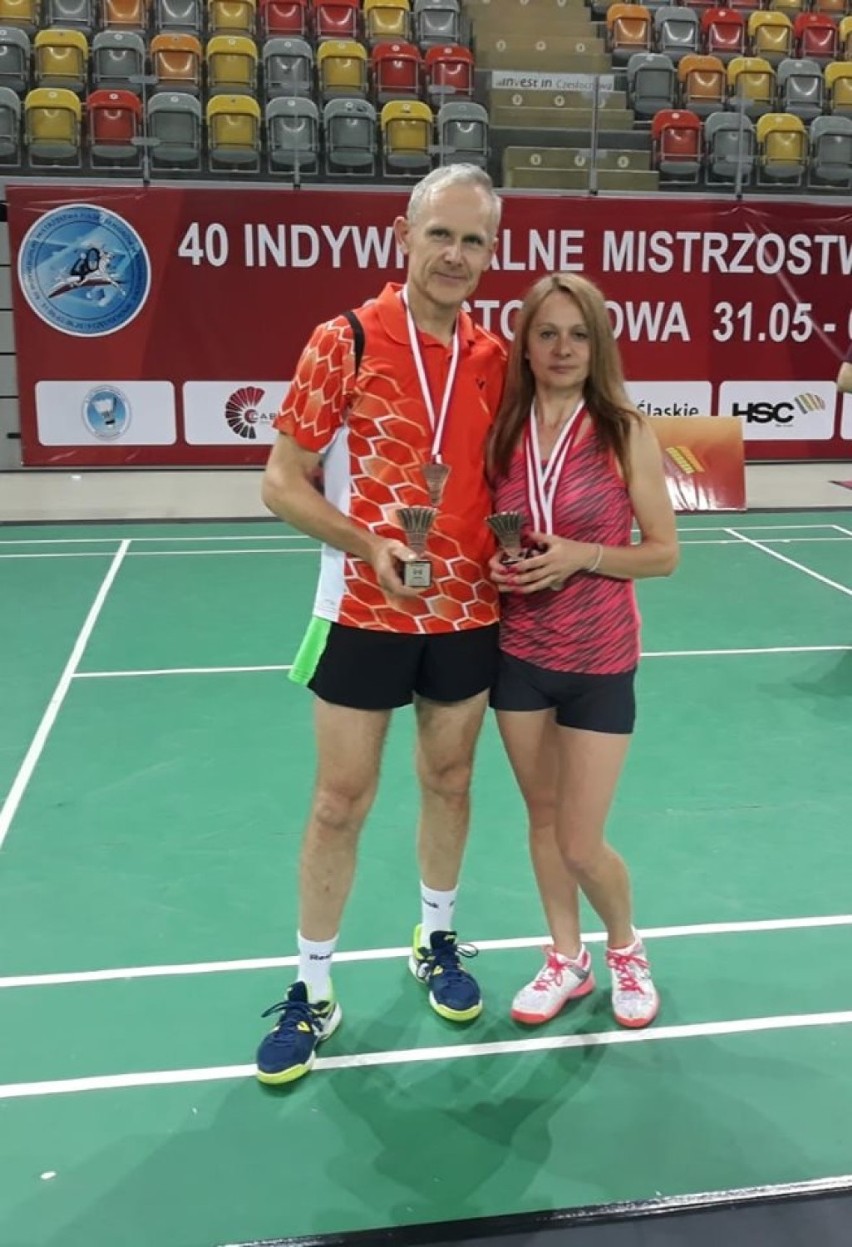 Medaliści Mistrzostw Polski w Badmintonie Częstochowa 2019 z...