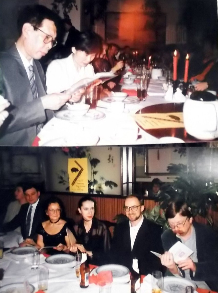 W Restauracji "Chiński Pałac" w Krakowie 30 stycznia 1995...
