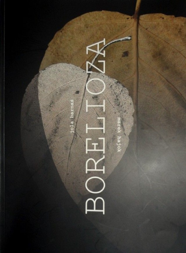 Zdjęcie okładki książki Marka Hajoka pt: &quot;Borelioza&quot;, z grafiką Jolanty Barnaś.