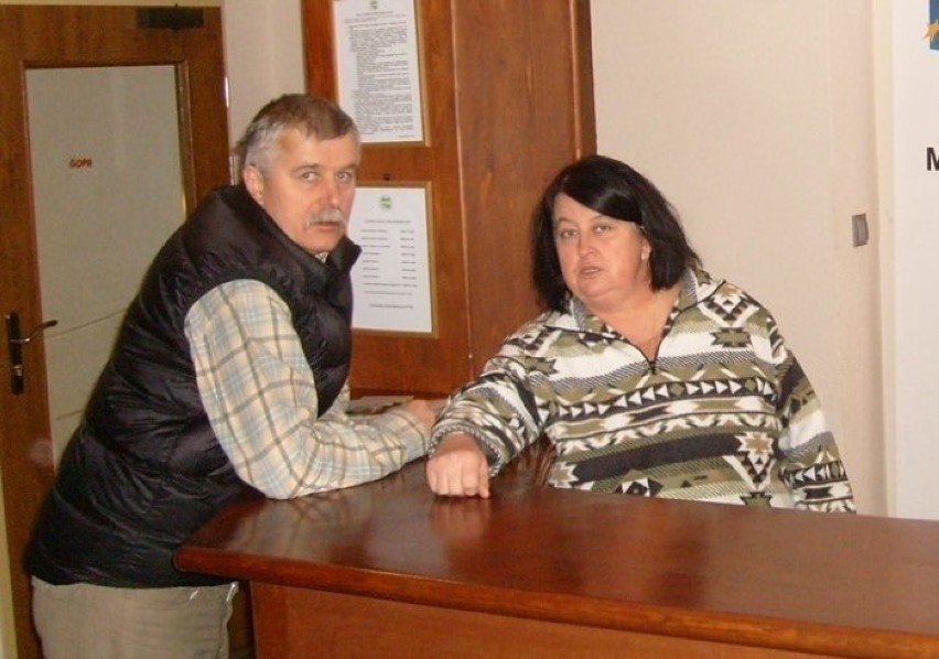 Edward Hudziak ze swoją żoną Małgorzatą w schronisku na...
