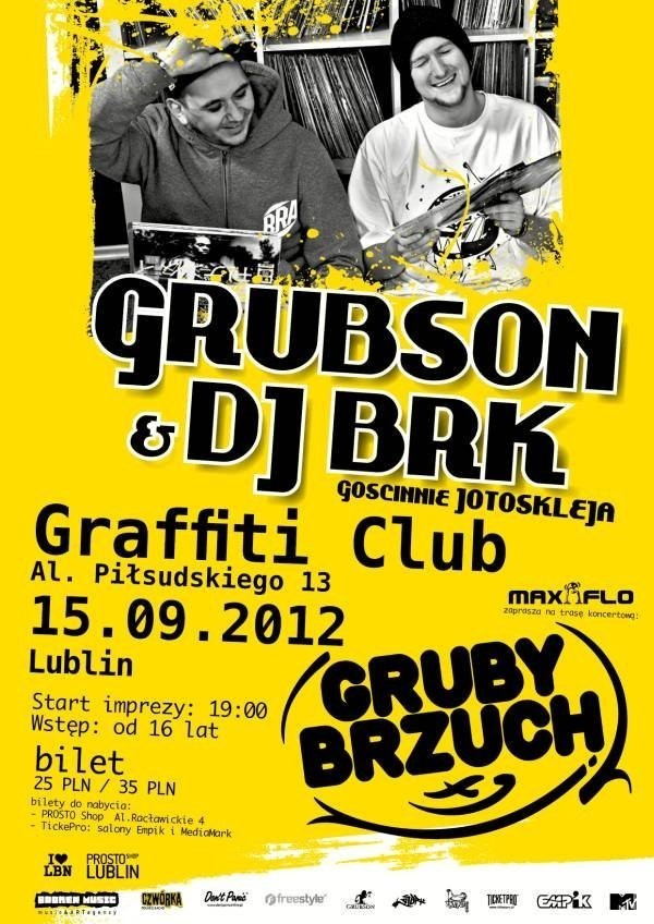 Grubson wystąpi w lubelskim klubie Graffiti