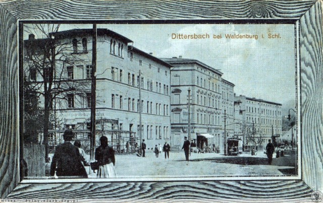Ulica Niepodległości w Wałbrzychu na przedwojennych widokówkach