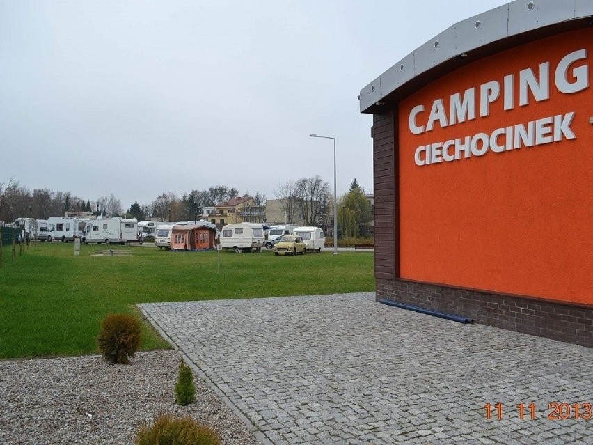 Ciechociński camping co roku oblegany jest przez turystów z...