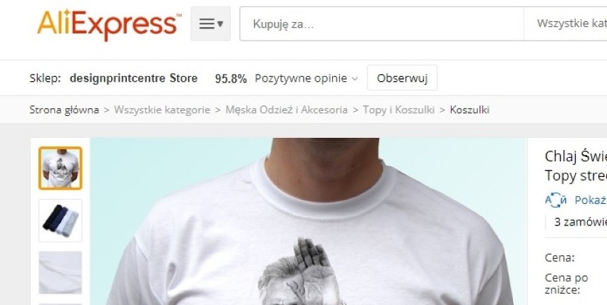 Aleksander Kwaśniewski jako Hitler! Szokująca koszulka z AliExpress!