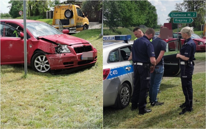 Pijany kierowca spowodował kolizję w Uniechowie (gmina...