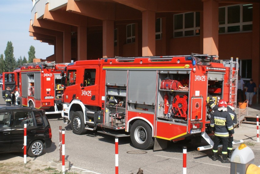 Pożar w szpitalu przy ulicy Poznańskiej w Kaliszu