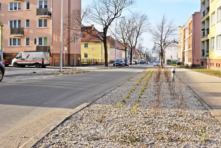 Odcinek ponad 400 metrów ulicy Wawrzyniaka w Inowrocławiu...