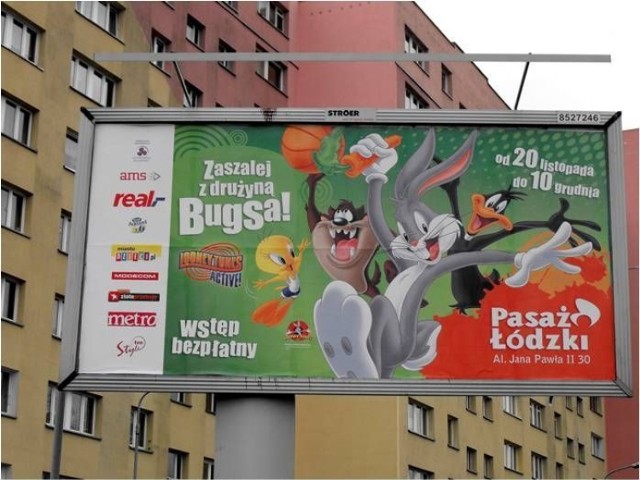 Finał og&oacute;lnopolskiej akcji &quot;Zaszalej z drużyną Bugsa&quot; - billboard.
fot. Mariusz Reczulski