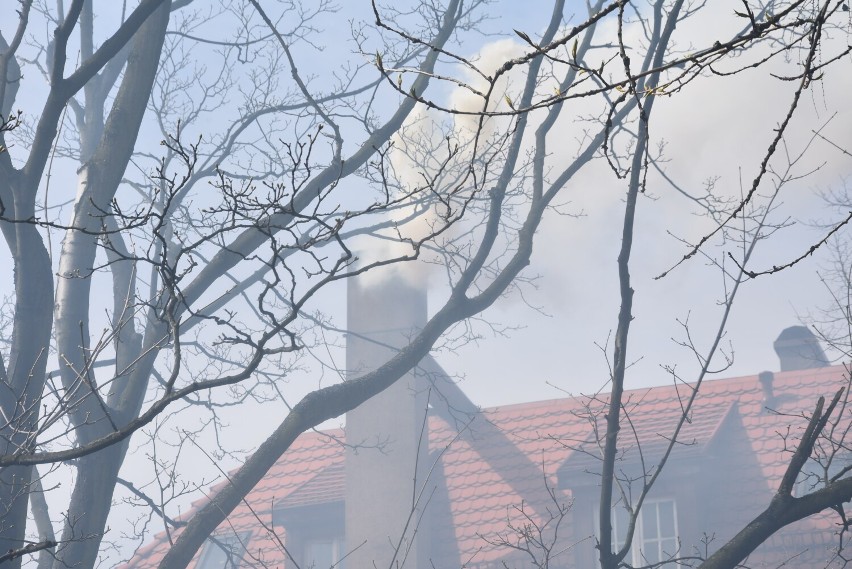 Pożar w kamienicy przy Chrobrego w Rybniku