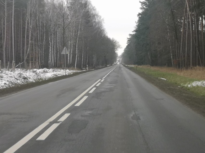 Odcinek drogi wojewódzkiej między Powodowem, a Siedlcem nie...