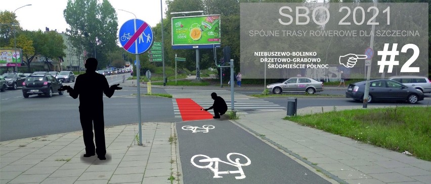 Niespójna droga rowerowa na Niebuszewie. Jak ro zmienić? Jest projekt SBO 2021