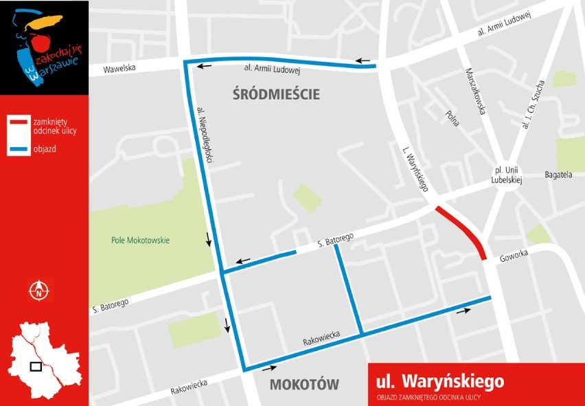 Utrudnienia w ruchu, 7-9 października, Warszawa. Mecz na...