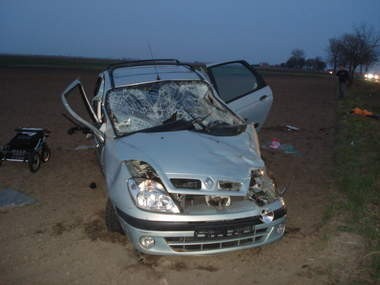 Wypadek samochodu osobowego w miejscowości Braciszewo