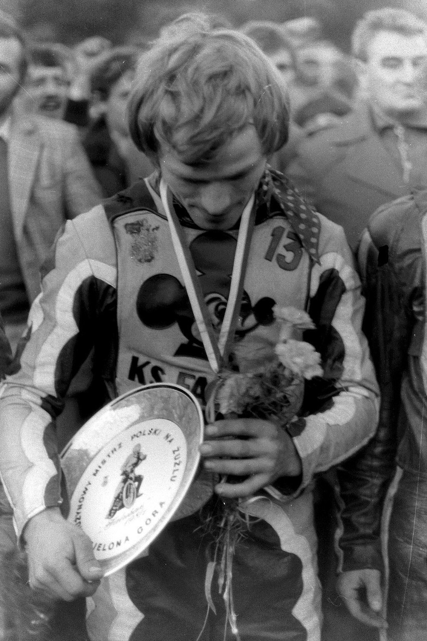 Andrzej Huszcza z medalem drużynowego Mistrza Polski 1981