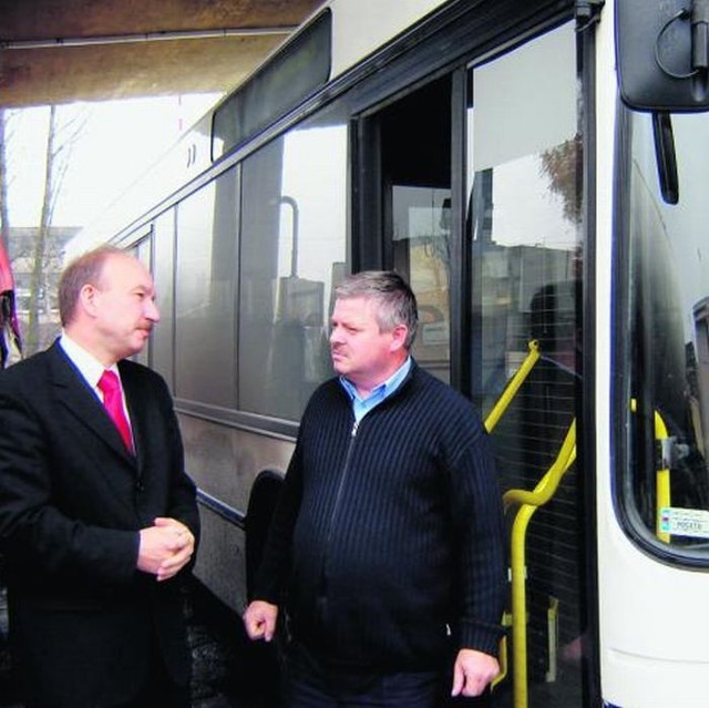 Prezes MZK Jerzy Walczyński konsultował system informacji pasażerskiej z kierowcami