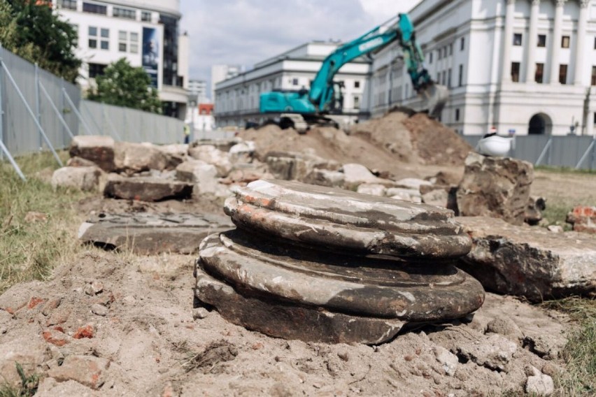 Odkrycia na placu odbudowy Pałacu Saskiego. Spod ziemi wykopano unikatowe zabytki