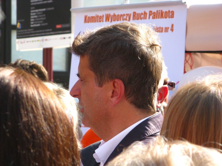 Wrocław: Janusz Palikot spotkał się z wyborcami (ZDJĘCIA)