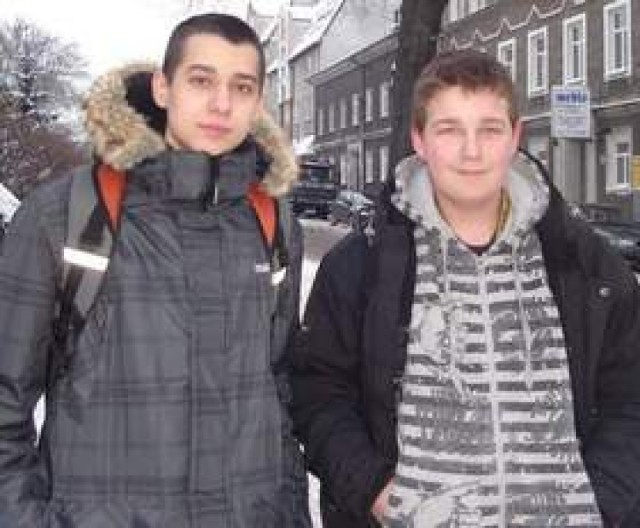 – Tak z uśmiechem Damian Hirniak (z prawej) i Krzysztof Łukasiuk komentują sytuację, że w Stargardzie w przewadze są panie.