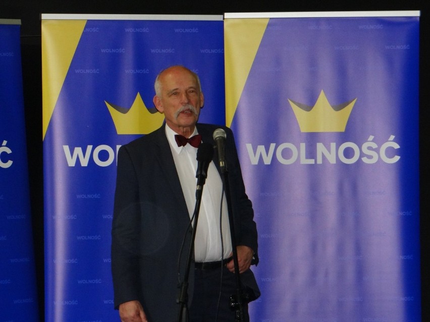 Lider Partii Wolność Janusz Korwin Mikke zjawił się w Radomsku