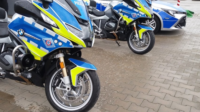Dwa motocykle - marki BMW - policyjne trafiły do KPP Sławno