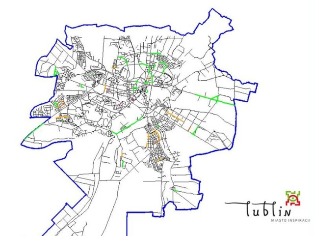 mapa remonty dróg lublin