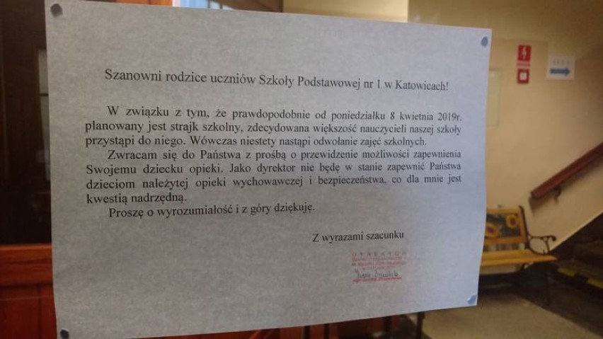 Strajk nauczycieli w woj. śląskim: dzień drugi. Dołączają kolejne szkoły