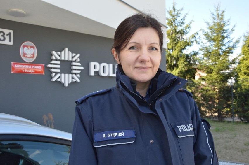 Asp. szt. Barbara Stępień, oficer prasowy opoczyńskiej...