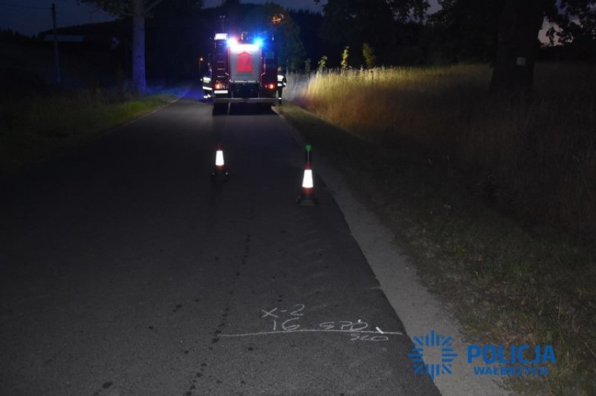 Wypadek drogowy z udziałem motocyklisty w Łącznej na terenie...