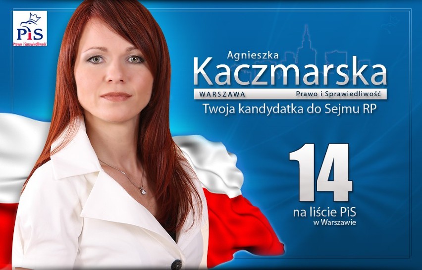 Agnieszka Kaczmarska, kandydatka PiS do Sejmu w województwie...