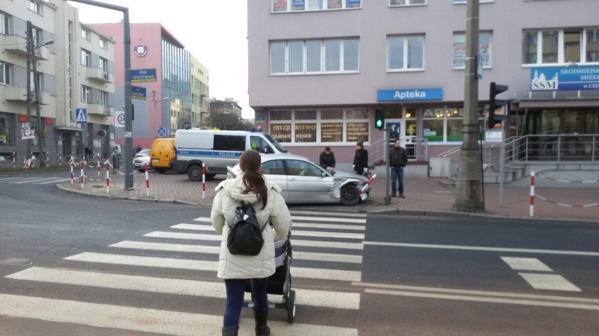 Kraksa na Kościuszki. Zablokowana ulica