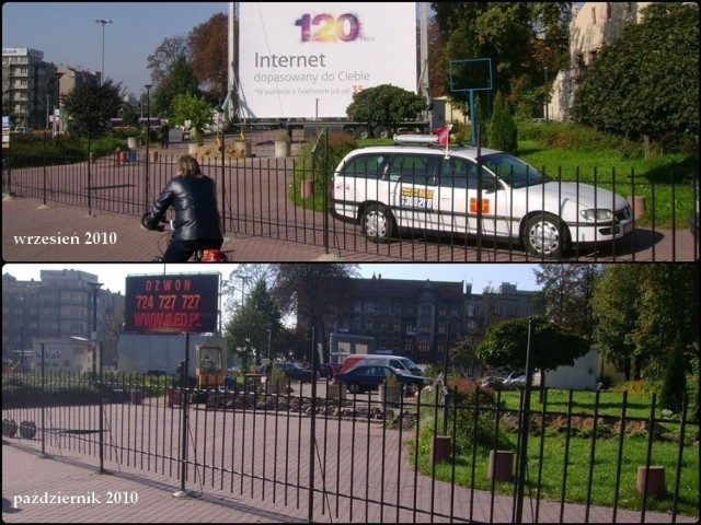 Przez miesiąc zmieniła się &quot;scenografia&quot; placu, na którym miał stanąć hotel Hilton.