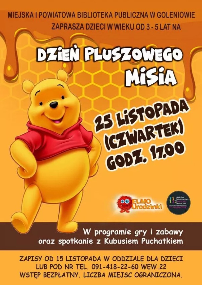 Dzień Pluszowego Misia dla najmłodszych mieszkańców Goleniowa