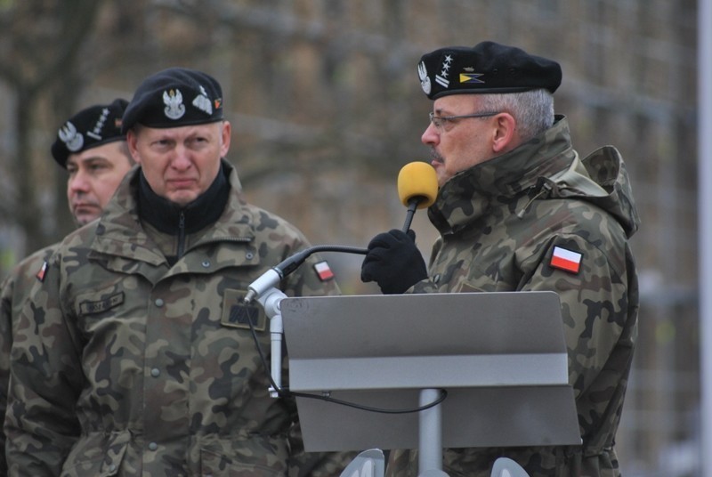Pożegnanie generała dywizji Mirosława Różańskiego z garnizonem