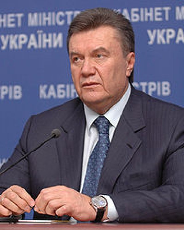 Prezydent Ukrainy Wiktor Fedorowicz Janukowicz