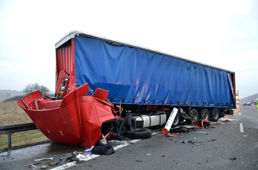 STYCZEŃ. Na autostradzie A4 z Katowic do Krakowa w...