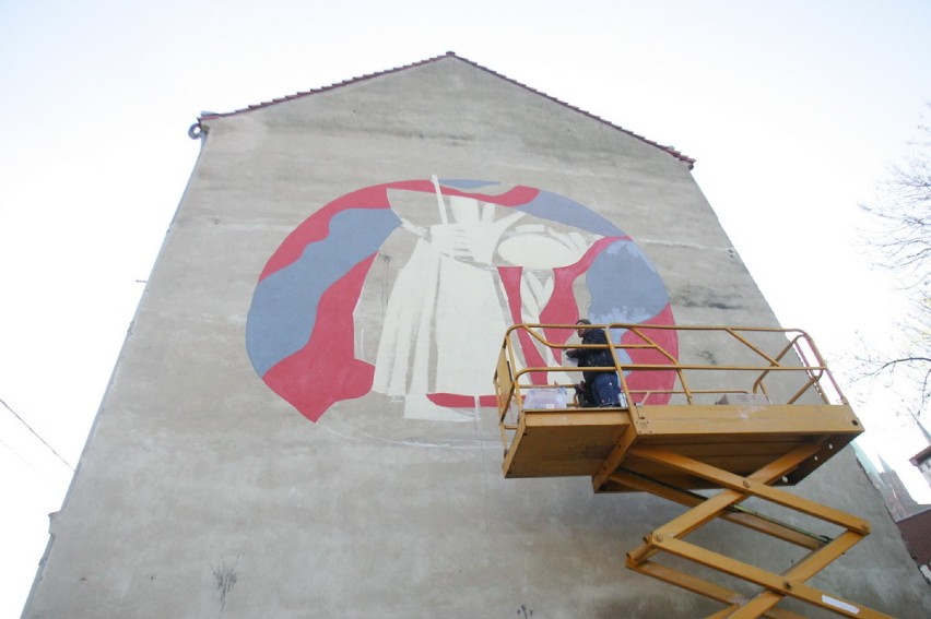 Powstaje nowy mural w Legnicy (ZDJĘCIA)
