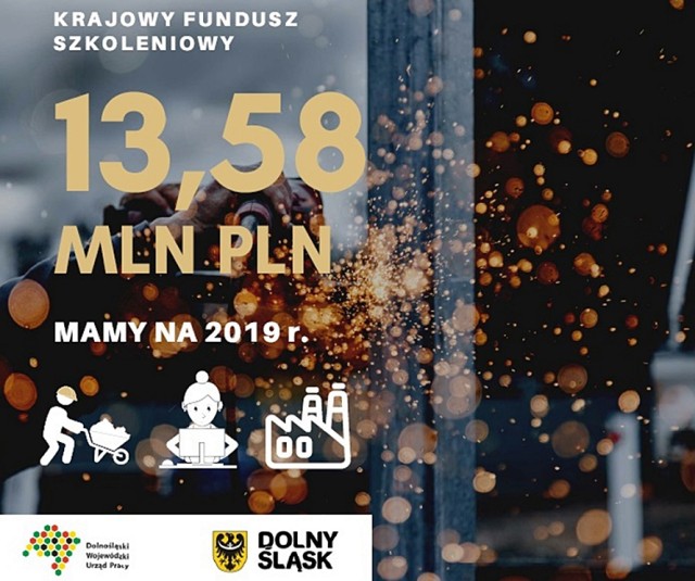 Powiaty z Dolnego Śląska dostaną ponad 13,5 mln zł z Krajowego Funduszu Szkoleniowego