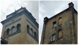 Wałbrzych: Dwa niepowtarzalne budynki mieszkalne z wieżą. Jeden do remontu, drugi właśnie zniknął. Zobacz zdjęcia
