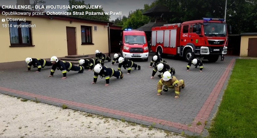 W Pabianicach pompowali dla Wojtusia. Policjanci i strażacy ochotnicy ZDJĘCIA