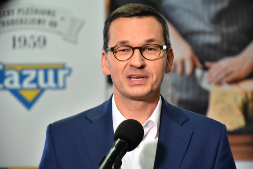 Premier Mateusz Morawiecki z wizytą w firmie Lazur w Nowych Skalmierzycach