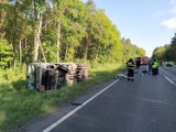 Wypadek na DK 25 w Nowej Wsi Wielkiej pod Bydgoszczą. Zderzenie cysterny z autem osobowym [zdjęcia]