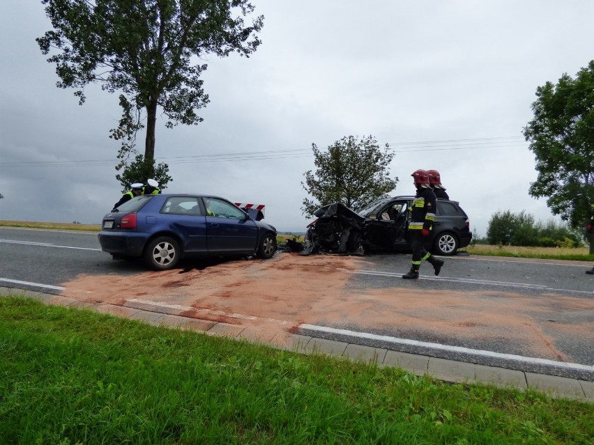Wypadek między Barkowem a Uniechowem 18 07 2016