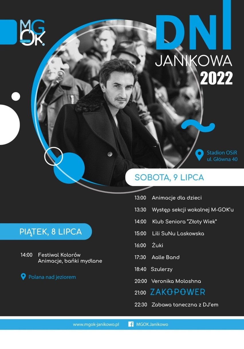 Janikowo - Tak będą wyglądały Dni Janikowa 2022. Zagra między innymi Zakopower. Kto jeszcze? Sprawdź!