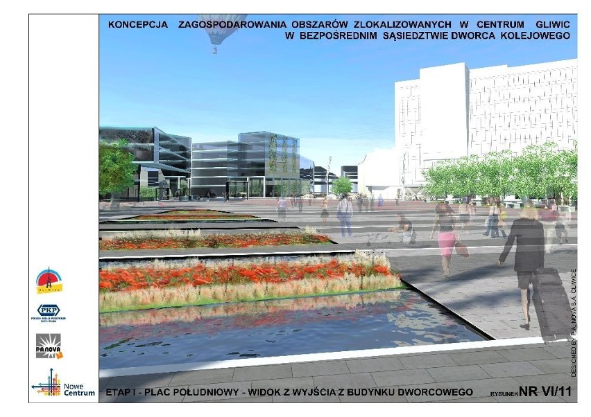 Gliwice: Nowe centrum i nowy dworzec PKP [WIZUALIZACJE, PLANY]