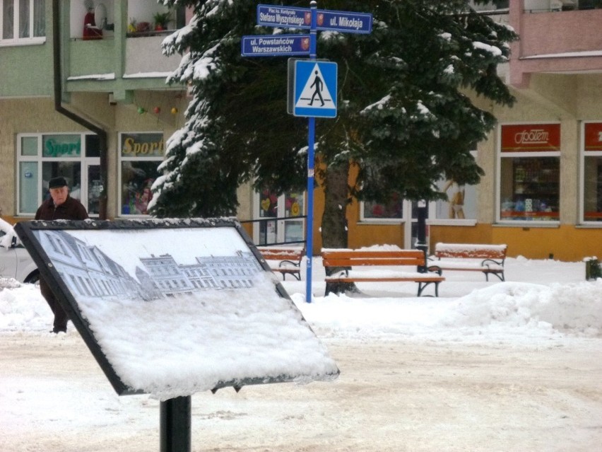 Sławno zima. Dopadało około 20 centymetrów śniegu