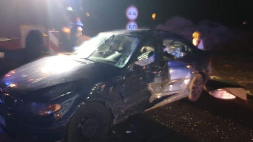 Tczew: zderzenie dwóch samochodów na drodze krajowej 22