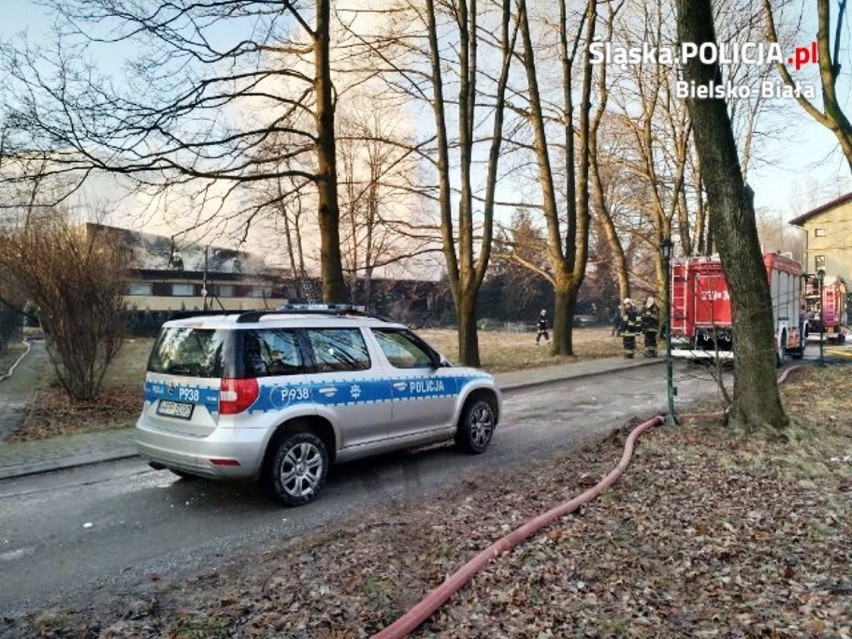 Pożar w Buczkowicach przy ul. Wczasowej. Paliło się w zakładzie stolarskim